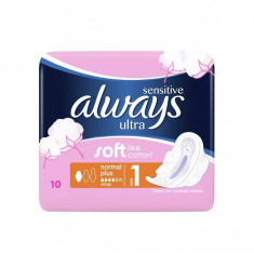 Absorbante ALWAYS Ultra Normal Plus Sensitive 10 bucati marimea 1 foto