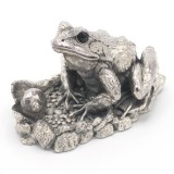 Decoratiune broasca Portelan Argint Comyns