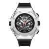 Ceas Barbati Lige 89111 Argintiu-Negru , Design Luxury, Functii Multiple, Afisaj Luminos, Rezistent la Apa 3ATM