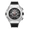 Ceas Barbati Lige 89111 Argintiu-Negru , Design Luxury, Functii Multiple, Afisaj Luminos, Rezistent la Apa 3ATM