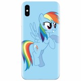 Husa silicon pentru Apple Iphone X, Rainbow Dash