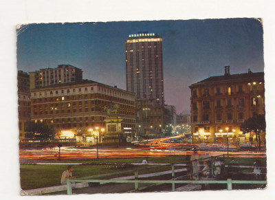 IT2-Carte Postala-ITALIA - Napoli, Piazza Municipio ,circulata 1974 foto