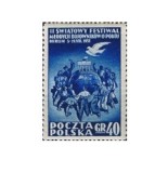 Polonia 1951 - 3-lea Festival Mondial al Tineretului la Berlin, neuzata
