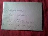 Plic circulat Bucuresti 1920 cu Timbru Ferdinand 1 leu si Asistenta Sociala 10 bani