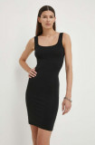 Cumpara ieftin Samsoe Samsoe rochie SUE culoarea negru, mini, mulata, F00002018