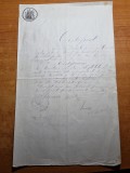 Certificat in limba romana - din anul 1909 - timbru sec,timbru fix