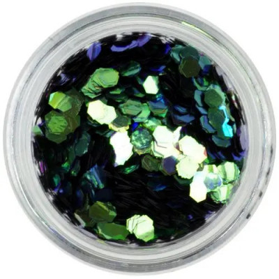 Paiete - elemente aqua, hexagon verde foto