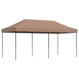 Cumpara ieftin Cort de petrecere pliabil Pop-Up, 580x292x315 cm, maro