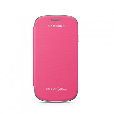 Husa FlipCover Book Samsung Galaxy&amp;nbsp;S3 mini Fashion Pink i8190 i8200 foto