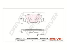 Dr!ve+ DP1010.10.0870 set placute frana,frana disc