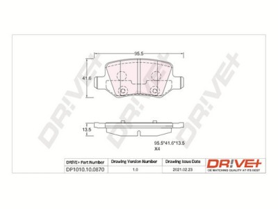 Dr!ve+ DP1010.10.0870 set placute frana,frana disc foto