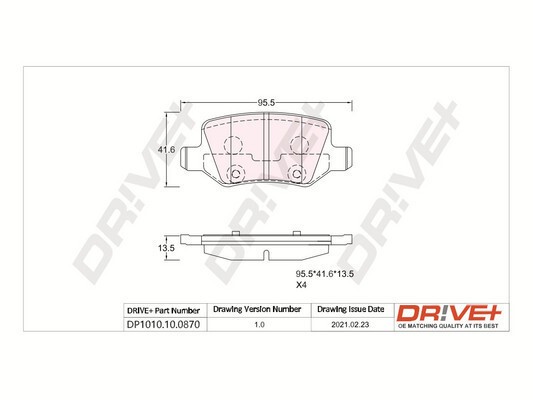Dr!ve+ DP1010.10.0870 set placute frana,frana disc