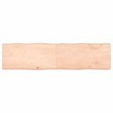 VidaXL Blat masă 160x40x(2-6) cm lemn stejar netratat contur organic