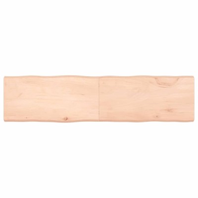 vidaXL Blat masă 160x40x(2-6) cm lemn stejar netratat contur organic foto