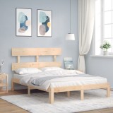 Cumpara ieftin Cadru de pat fără saltea, 140x200 cm, lemn masiv pin