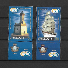 ROMANIA 2009 - PORTUL CONSTANTA 100 ANI, TABS 1, MNH - LP 1853d