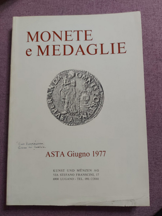 Monete e medaglie - Monede si medalii monetarii italiene - 1977