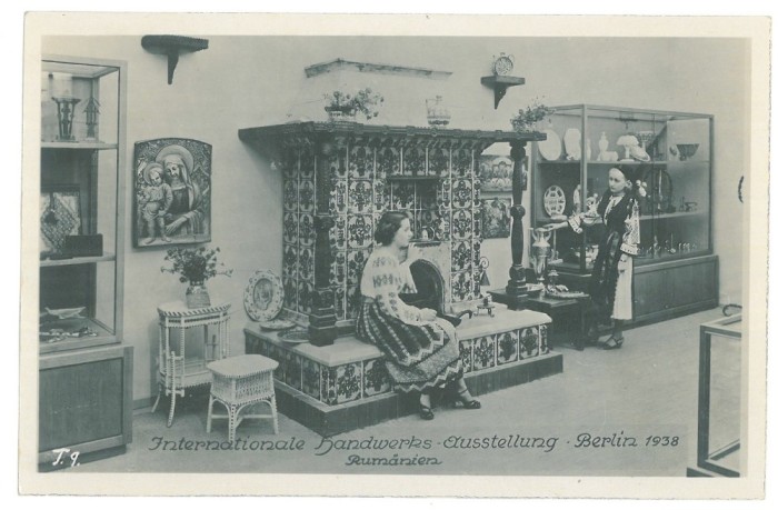 3843 - EXPO. Obiecte Traditionale Romanesti, Berlin - old postcard, real Photo - used - 1938