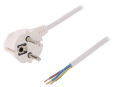 Cablu Schuko cu Ștecăr &icirc;n Unghi și Mufă PVC