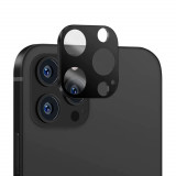 Cumpara ieftin Folie Camera pentru iPhone 14 Pro / 14 Pro Max, Techsuit Full Camera Glass, Black