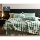 Cumpara ieftin Lenjerie Cocolino Cu Blanita de Iepure Pentru Pat Dublu, 6 piese - JO952