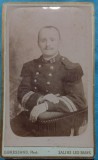 Fotografie tip CDV, Subofiter francez de infanterie,sfarsit de secol XIX