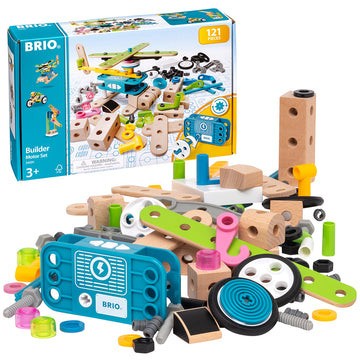 Jucarie set de constructie cu motor, 121 piese BRIO, 3+ ani foto