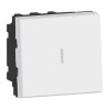 Intrerupator Cap Cruce 10A 2M Legrand Mosaic alb 077021L