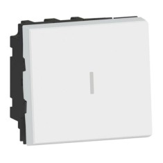 Intrerupator Cap Cruce 10A 2M Legrand Mosaic alb 077021L
