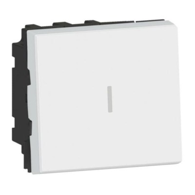 Intrerupator Cap Cruce 10A 2M Legrand Mosaic alb 077021L foto