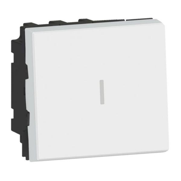 Intrerupator Cap Cruce 10A 2M Legrand Mosaic alb 077021L