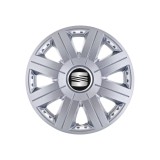 Set 4 capace roti 16 inchi (R16) Cosmos Gri, Compatibil Cu Seat, Autohelix MSA
