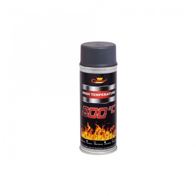 Spray vopsea Profesional CHAMPION Rezistent Termic 800&amp;deg;C 400ml Gri Antracit Automotive TrustedCars foto