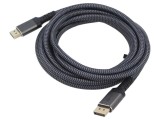 Cablu DisplayPort Goobay 2m Textil Gri, Cod 75685