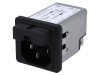 Conector alimentare SCHURTER AC C14 (E) 1A 250VAC IEC 60320 Snap-in Montare Componenta Electronica