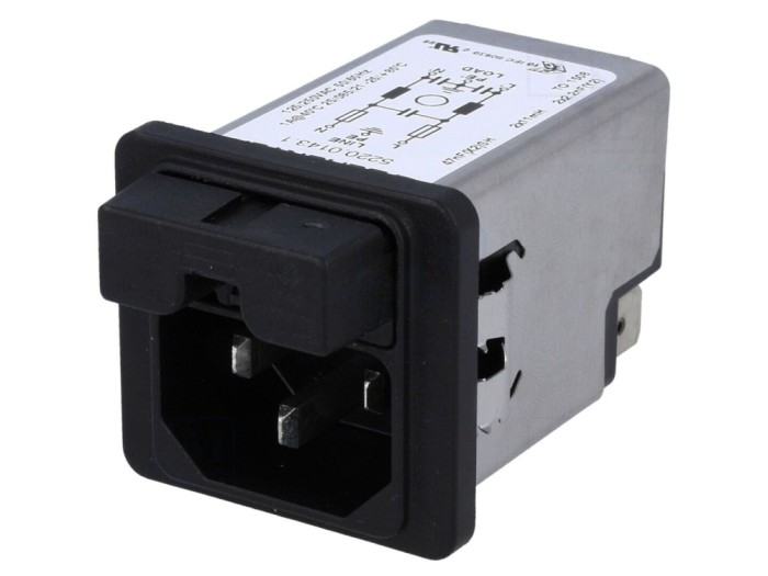 Conector alimentare AC C14 (E) 1A 250VAC