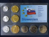 Seria completata monede - Slovenia 1992-2006 - 9 monede