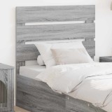 vidaXL Tăblie cap cu headboard Gri Sonoma 100 cm Lemn compozit 887566