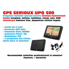 Navigatie GPS Serioux UPQ500 |5 inch Program iGO 2023 Truck|TIR|Camion|Auto NOU