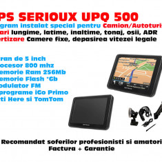 Navigatie GPS Serioux UPQ500 |5 inch Program iGO 2023 Truck|TIR|Camion|Auto NOU