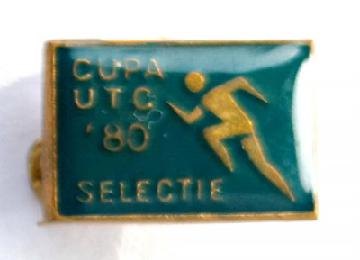 INSIGNA CUPA UTC 1980 80 SELECTIE UTM PCR foto