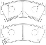 Placute frana Nissan Almera 1 (N15); Suzuki Baleno (Eg) SRLine parte montare : Punte fata