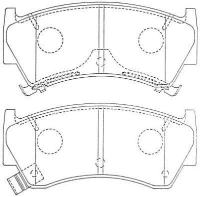 Placute frana Nissan Almera 1 (N15); Suzuki Baleno (Eg) SRLine parte montare : Punte fata foto