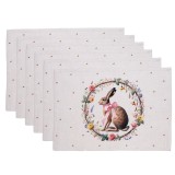Cumpara ieftin Set 6 suporturi farfurii Paste bumbac multicolor (6) 48x35 cm