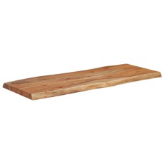 Blat masa 100x40x2,5 cm dreptunghiular lemn acacia margine vie foto