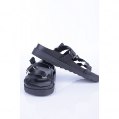 Sandale Piele Pieces Naoko Negru foto