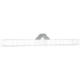 VidaXL Coteț pentru păsări, 14 x 2 x 2 m, oțel galvanizat