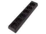 Conector Alimentare AC Mamă Splitter 2P 250V 16A Negru