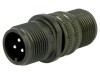 Conector circular Amphenol 10SL, 3 pini, tata, MIL-C-5015, argintat