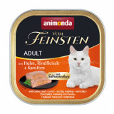 Animonda Vom Feinsten Adult Cat pui, vită + morcov 100 g